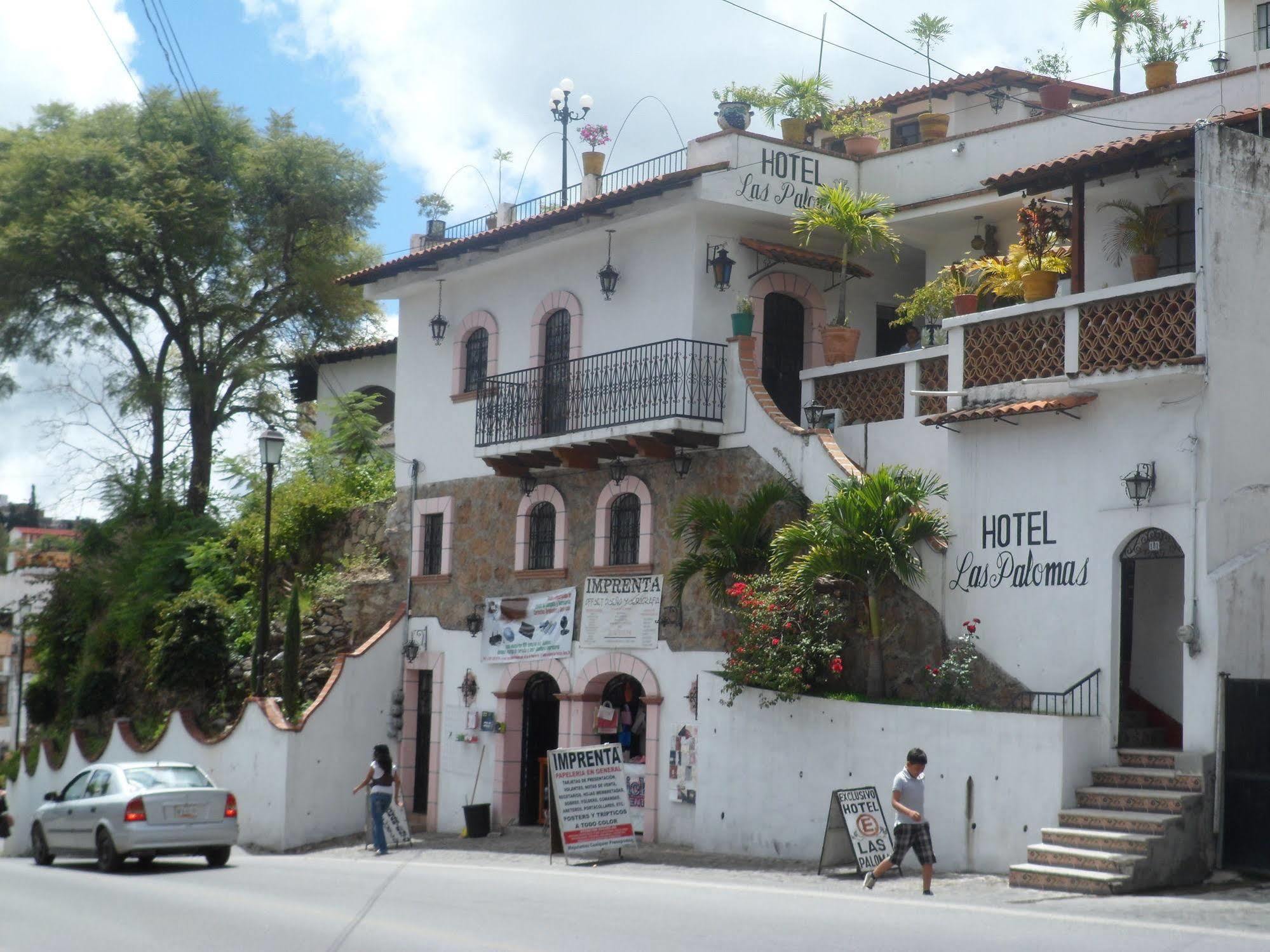 Hotel Las Palomas タスコ・デ・アラルコン エクステリア 写真